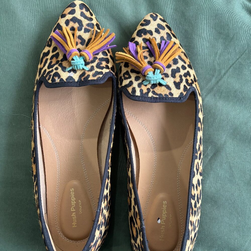 Hush Puppies Leopard Print Flats